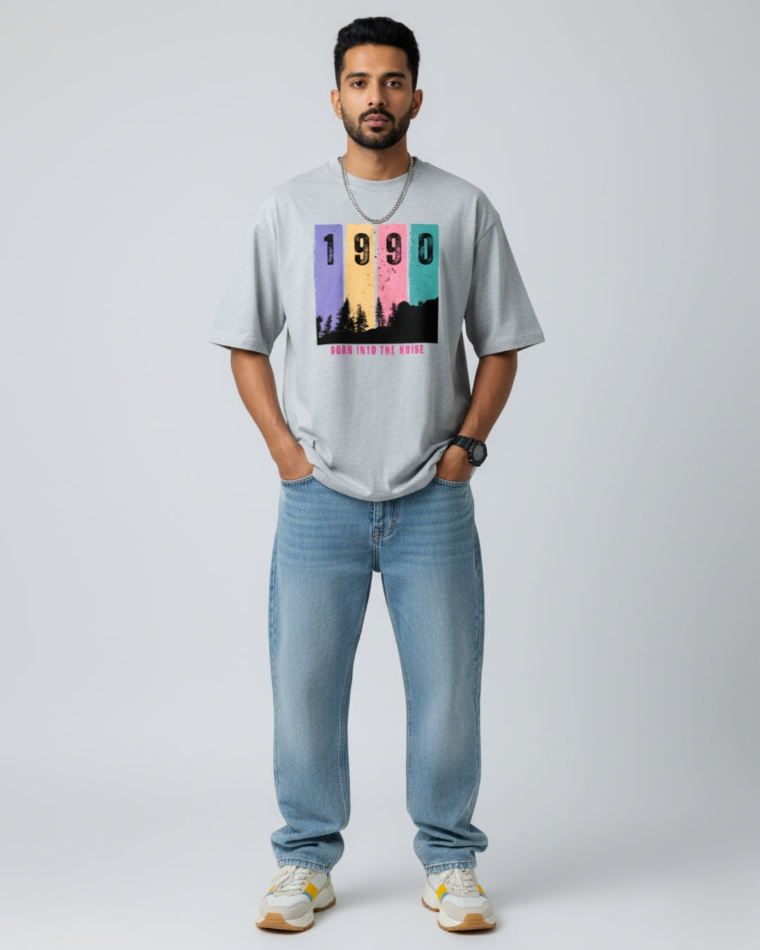 Born Into The Noise ’90 Oversized Tee – Where the 90s Never Died