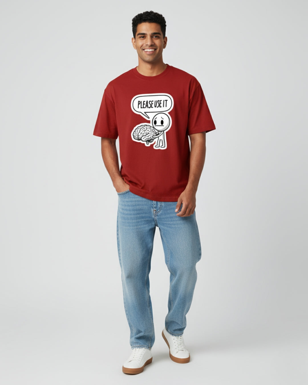 Please Use It Oversized Tee | Sarcastic Streetwear