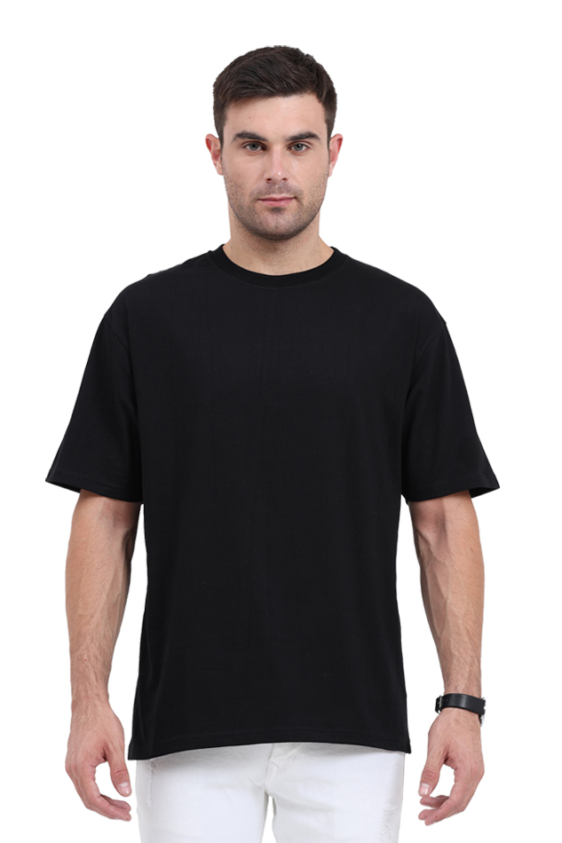 Basic Solids Black Unisex Oversized Classic Tee | Streetwear Essential