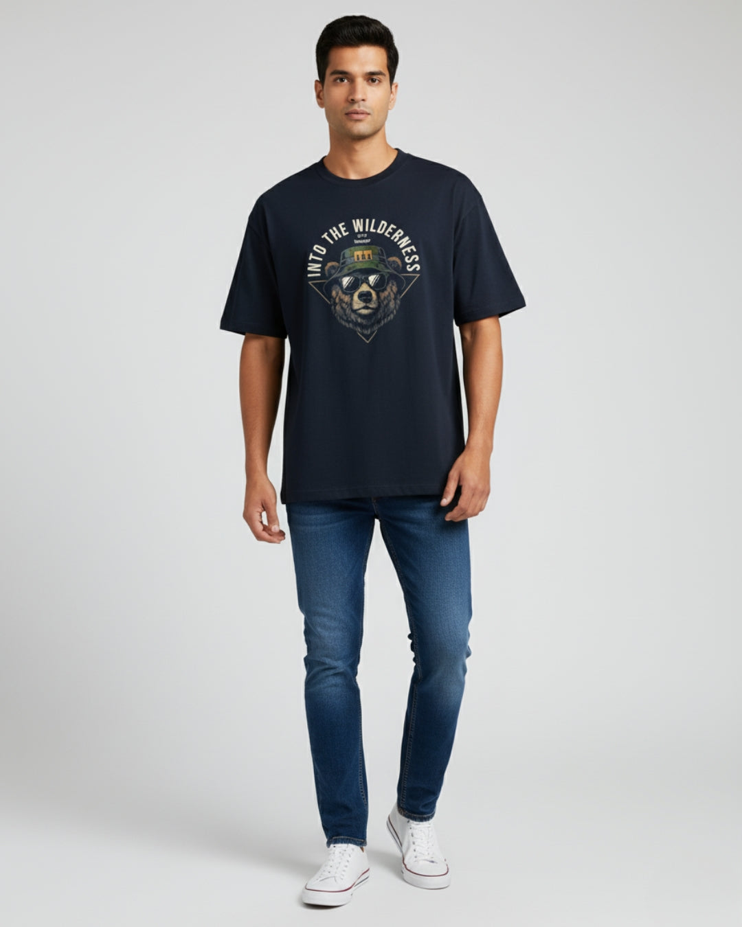 Into The Wilderness Oversized Tee | Adventure-Ready Streetwear by PopDrop