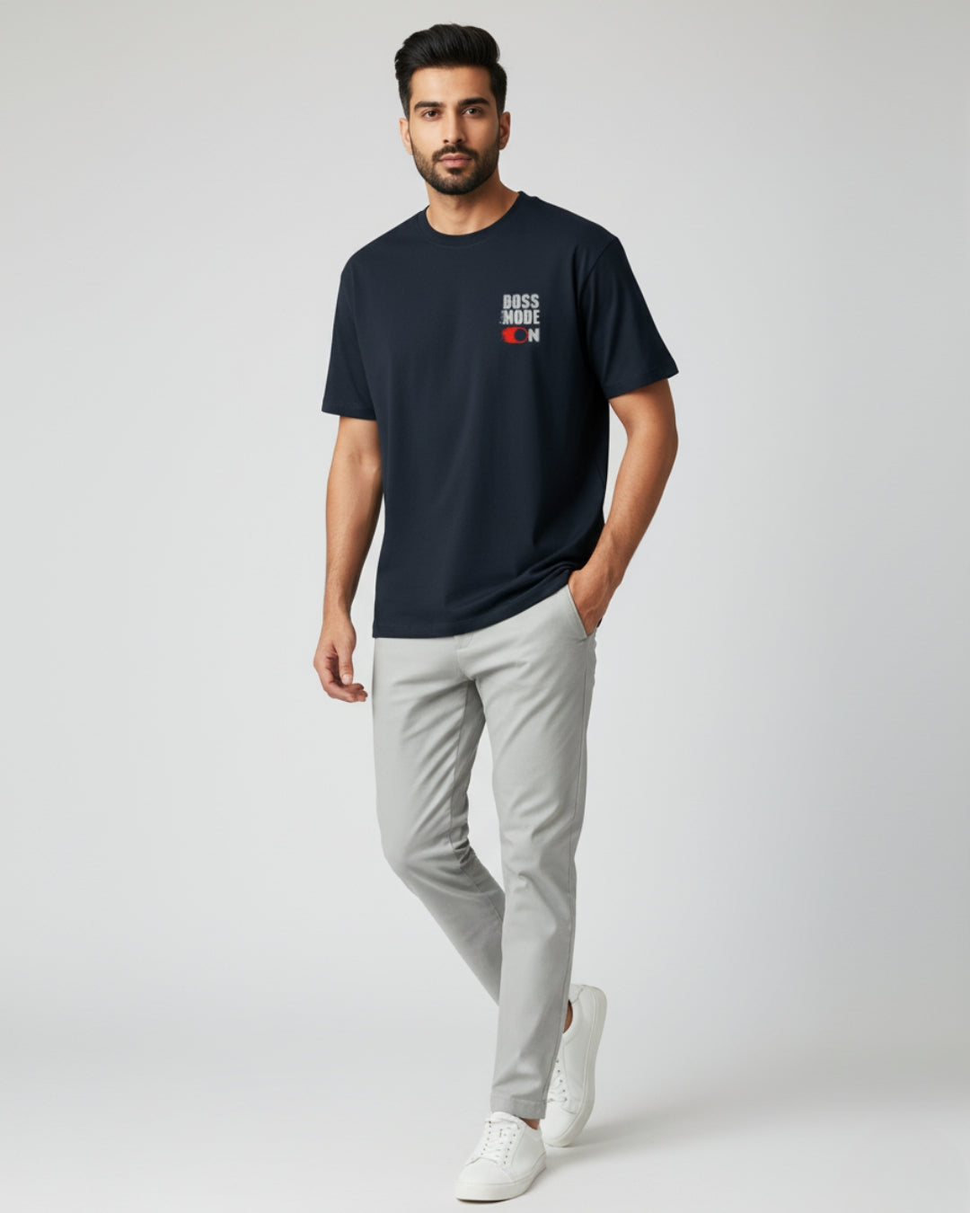 Boss Mode On Oversized Tee | Power Streetwear