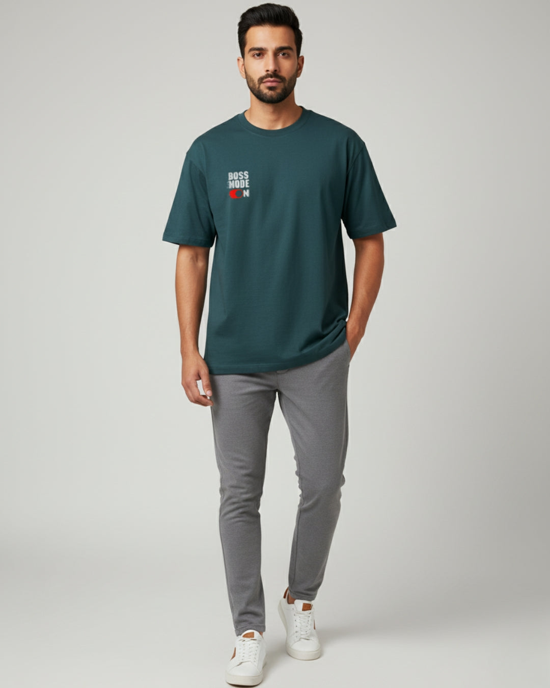 Boss Mode On Oversized Tee | Power Streetwear