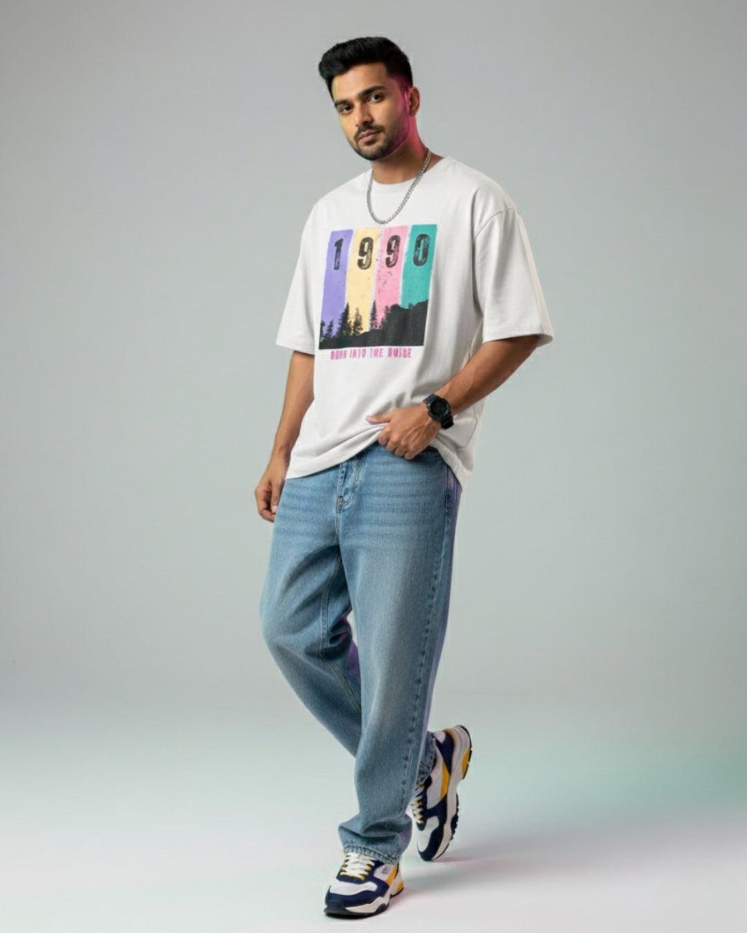 Born Into The Noise ’90 Oversized Tee – Where the 90s Never Died