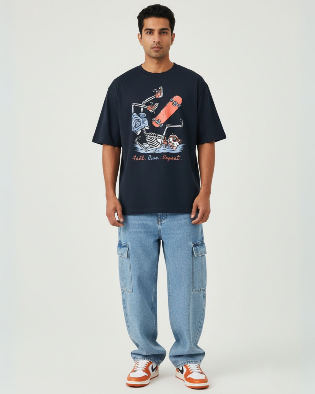 Fall Eat Repeat Oversized Tee | Streetwear Vibes