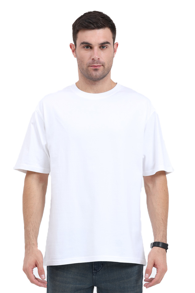 WHITE CLASSIC OVERSIZED TEE – HEAVYWEIGHT POPDROP BASIC