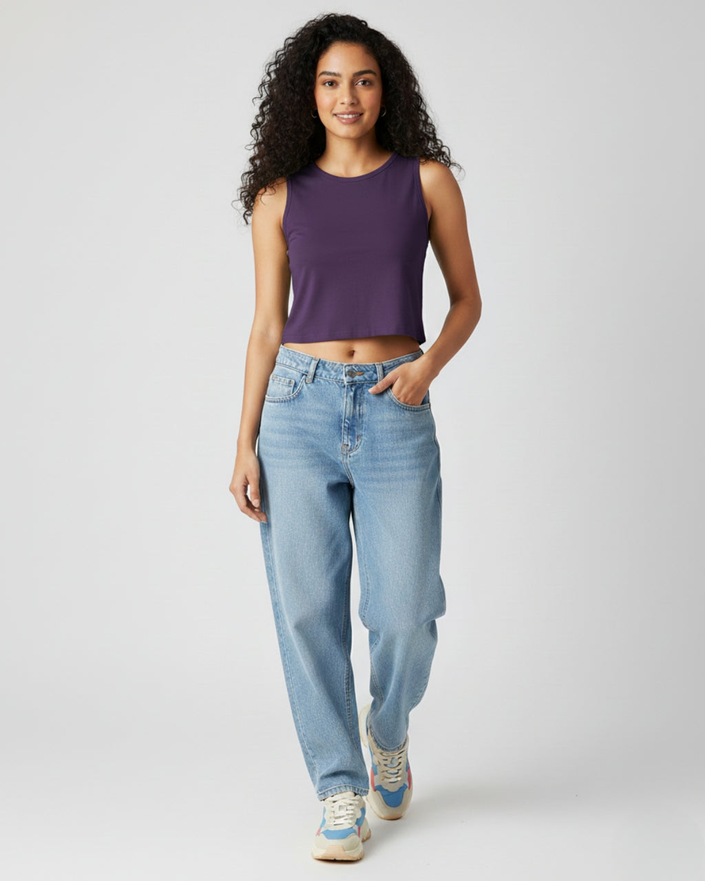 PURPLE CROP TANK TOP – STREET-FRESH, ULTRA-SOFT, MADE TO MOVE