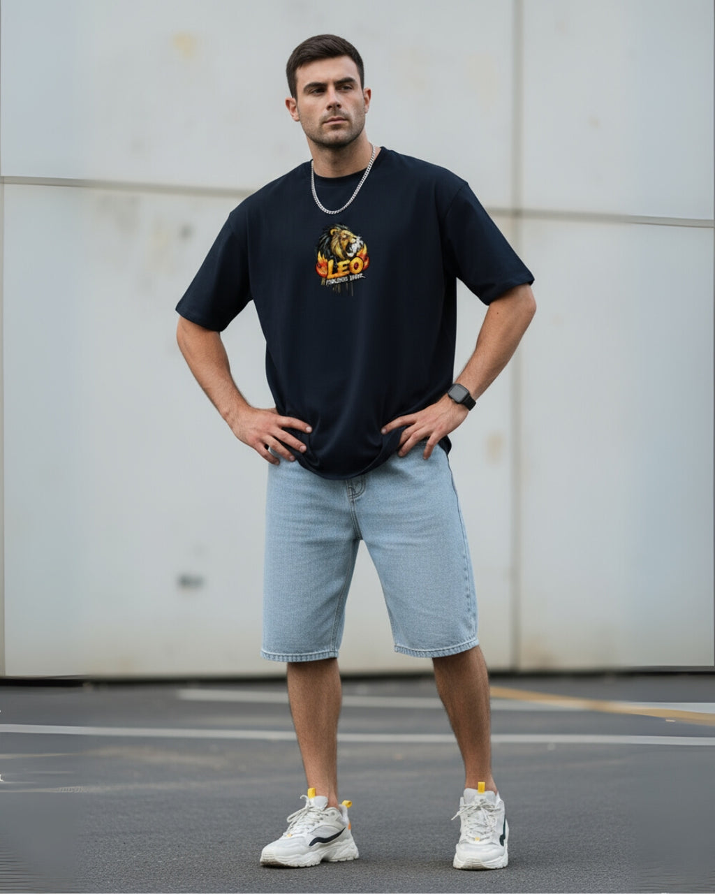 Leo Zodiac Oversized Tee | Graffiti Streetwear Graphic Tee by PopDrop