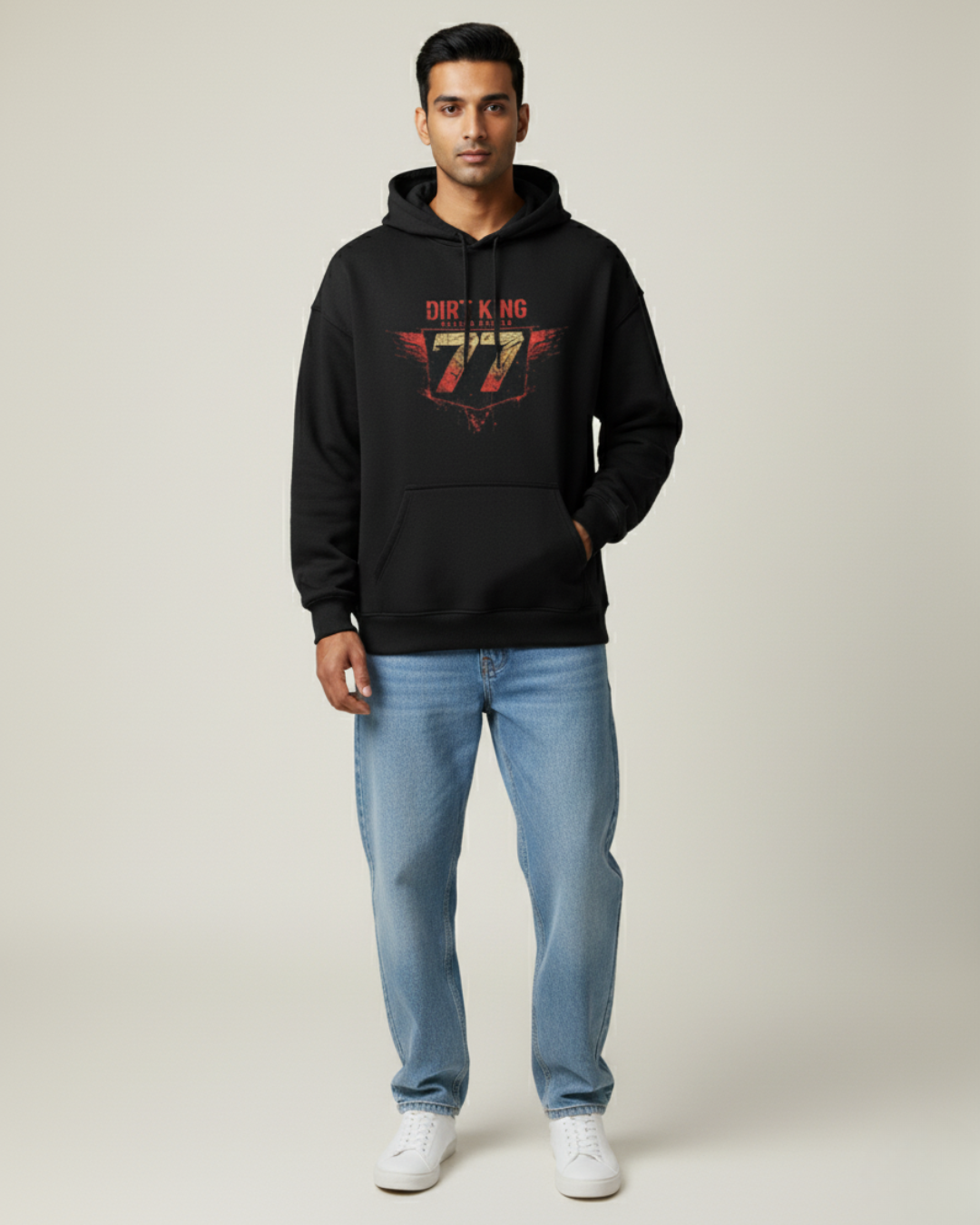 DIRT KING • Mud Freak Oversized Moto Hoodie | Premium 400 GSM • Unisex Rider Edition