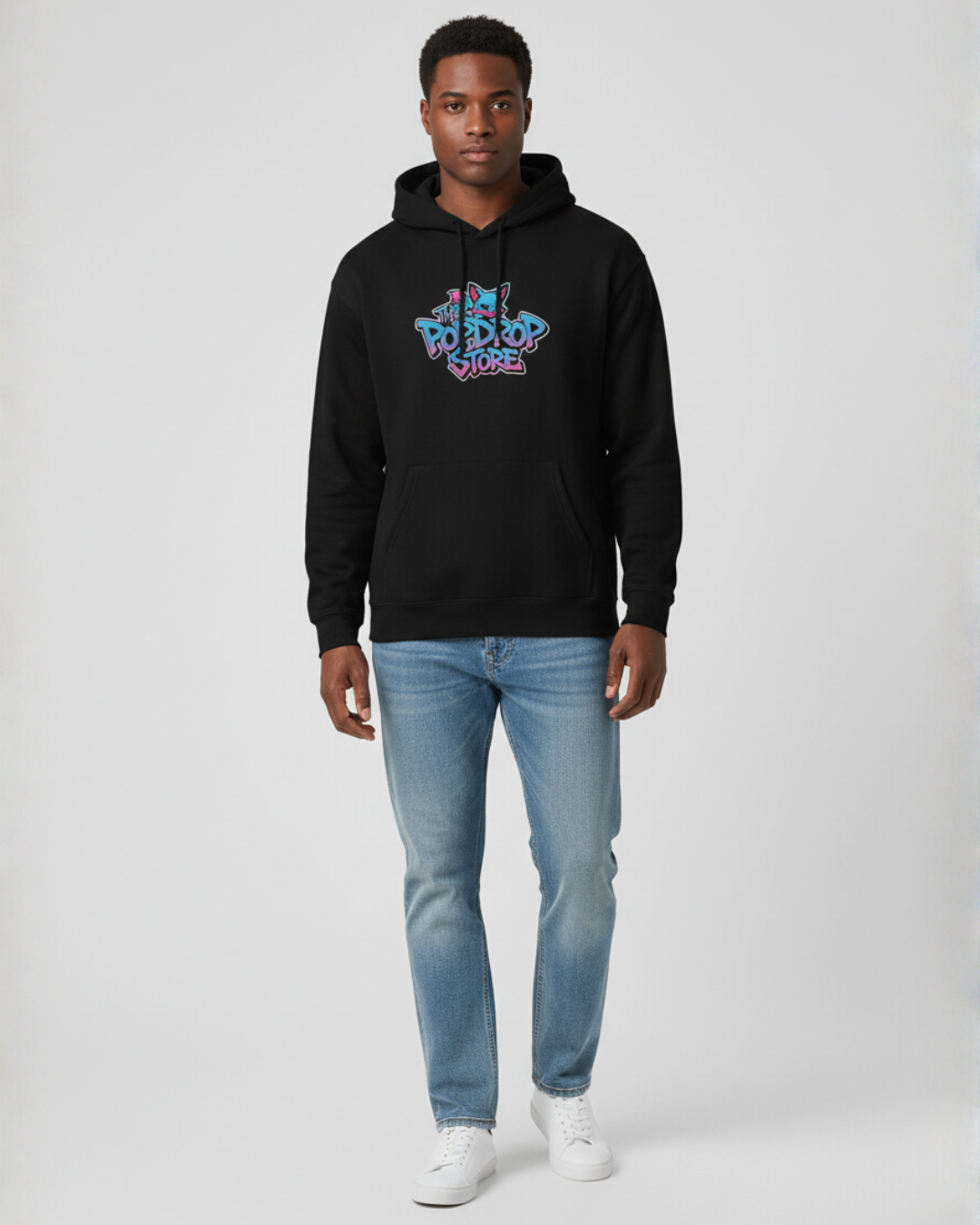 PopDrop Mascot Logo Hoodie | Street Pop Aesthetic | PopDrop Originals