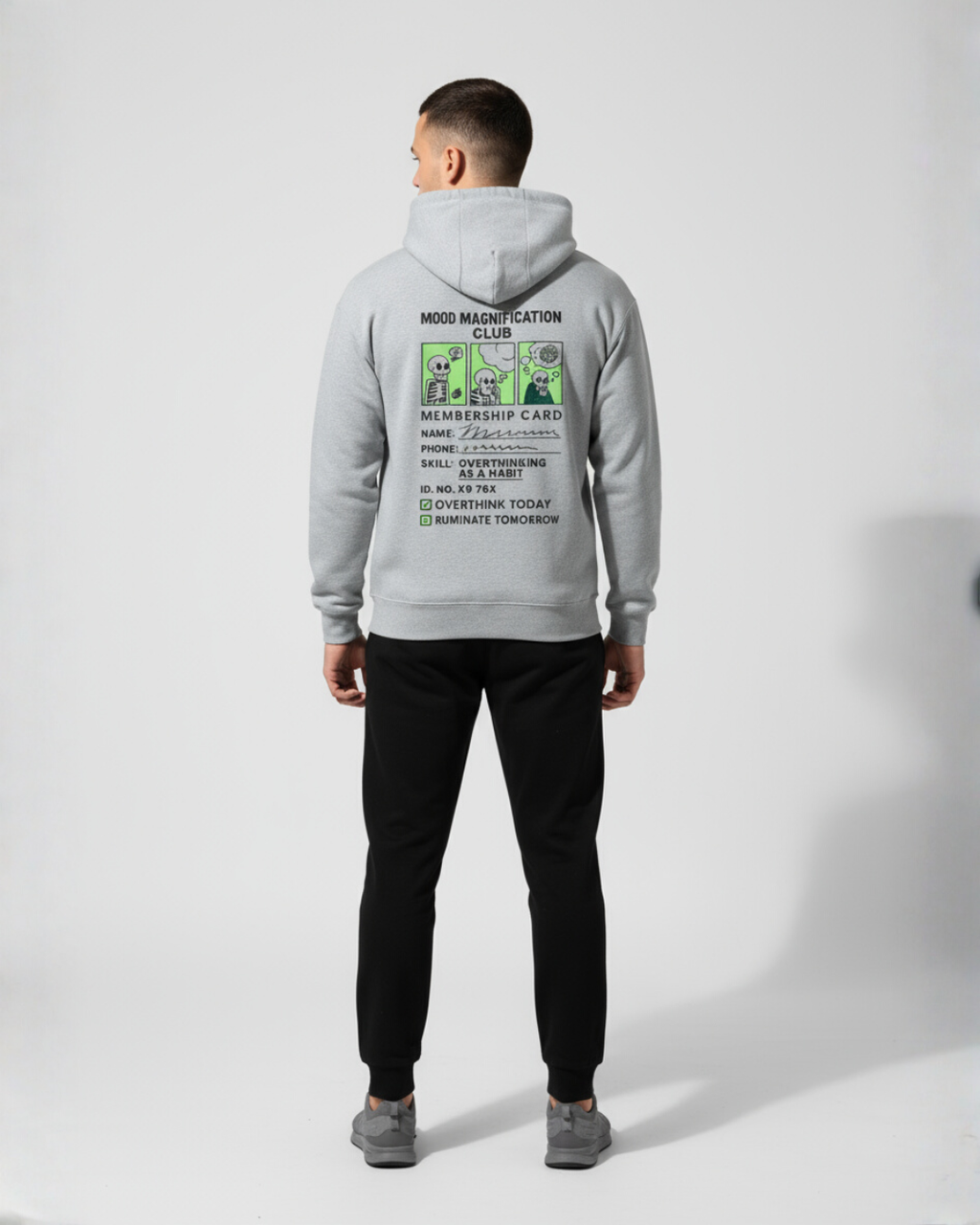 Mood Magnification Club Hoodie | Premium 300 GSM Regular Fit | PopDrop Overthinker Edition