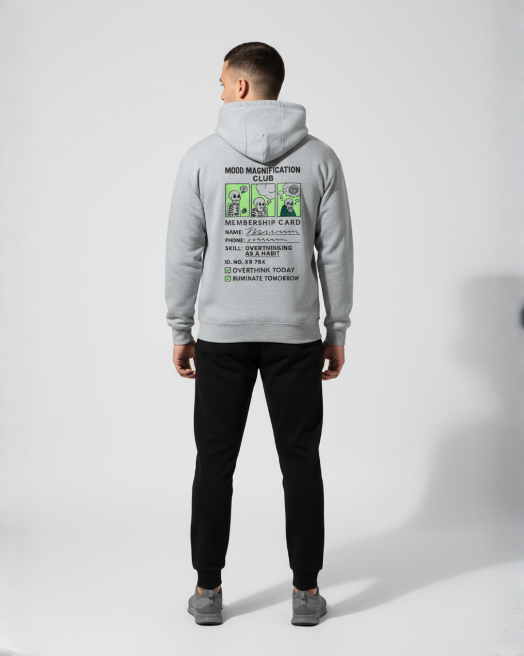 Mood Magnification Club Hoodie | Premium 300 GSM Regular Fit | PopDrop Overthinker Edition