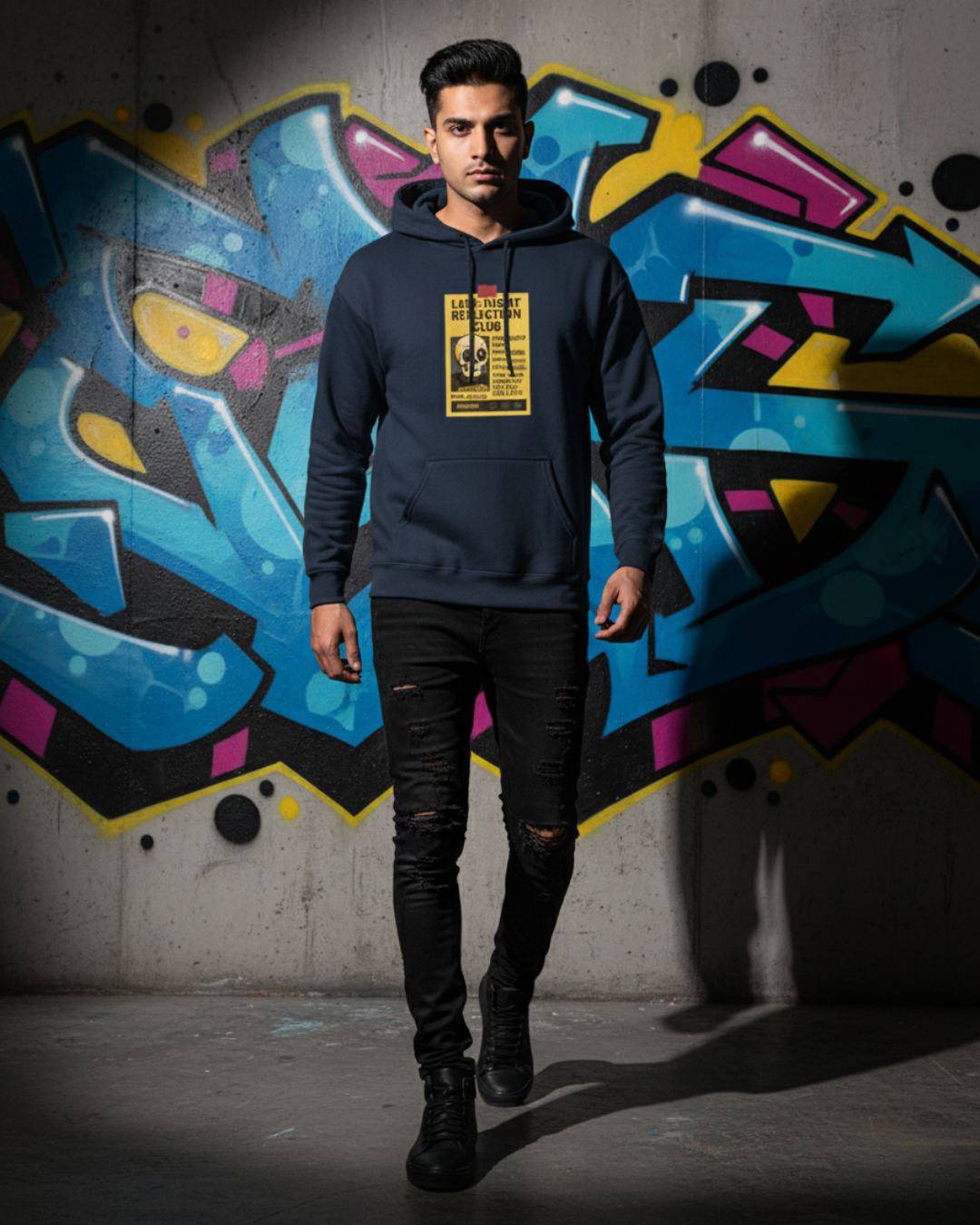 Late Night Reflection Club Hoodie | Aesthetic Chaoswear Hoodie