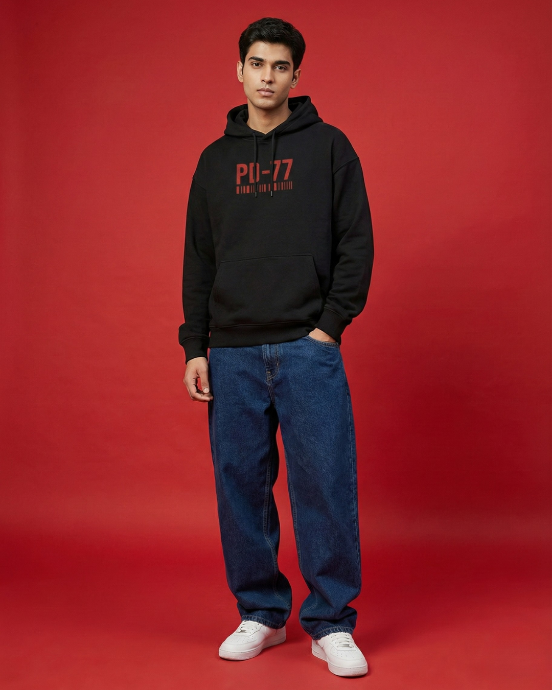 PD–77 “No Rules No Permit” Oversized Hoodie | 400 GSM Premium Chaoswear