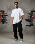 Heavy Basic Solids: White Unisex Oversized Classic T-Shirt – 240 GSM Heavyweight Cotton