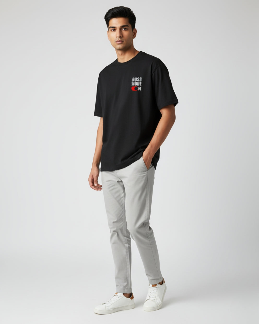 Boss Mode On Oversized Tee | Power Streetwear