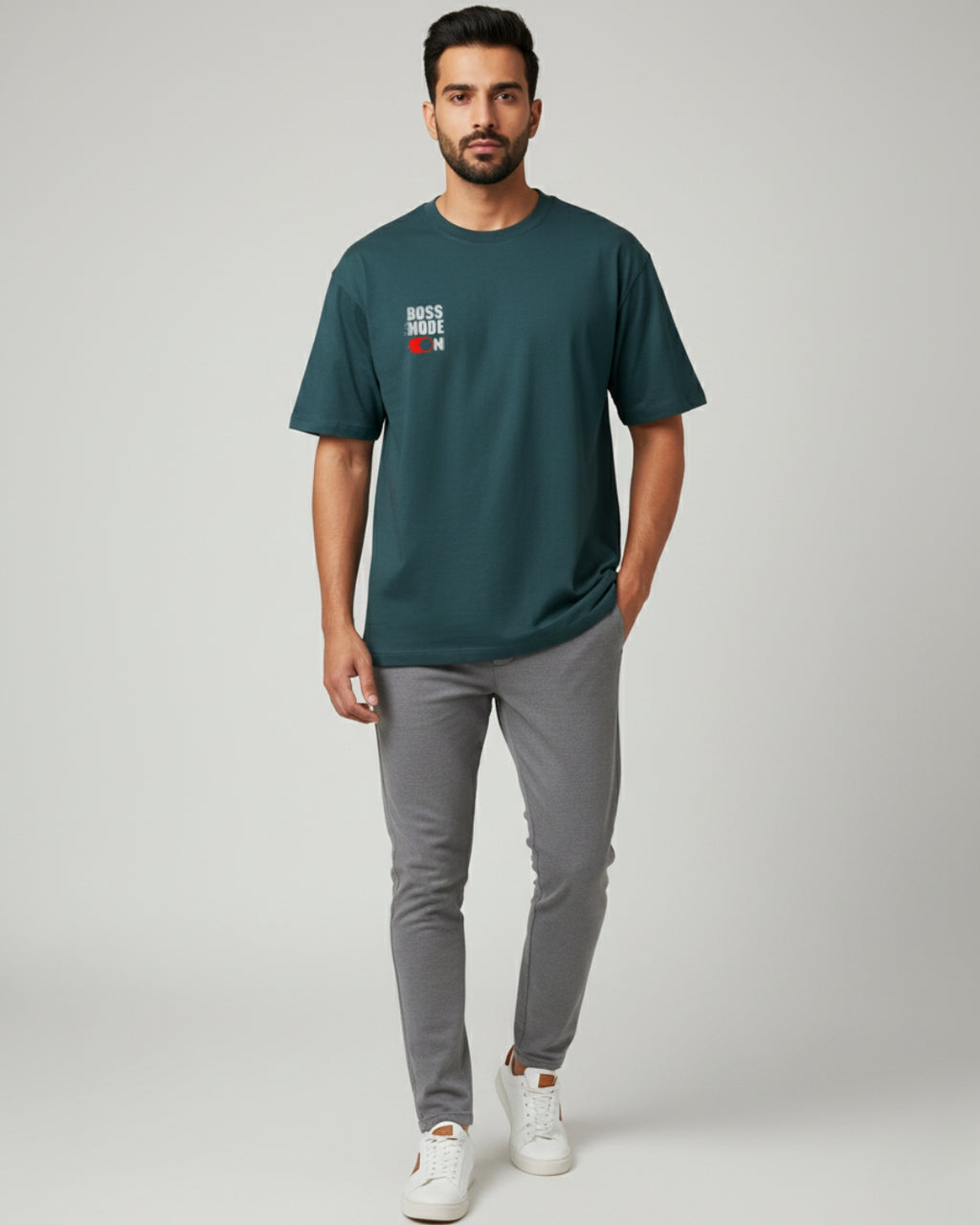 Boss Mode On Oversized Tee | Power Streetwear