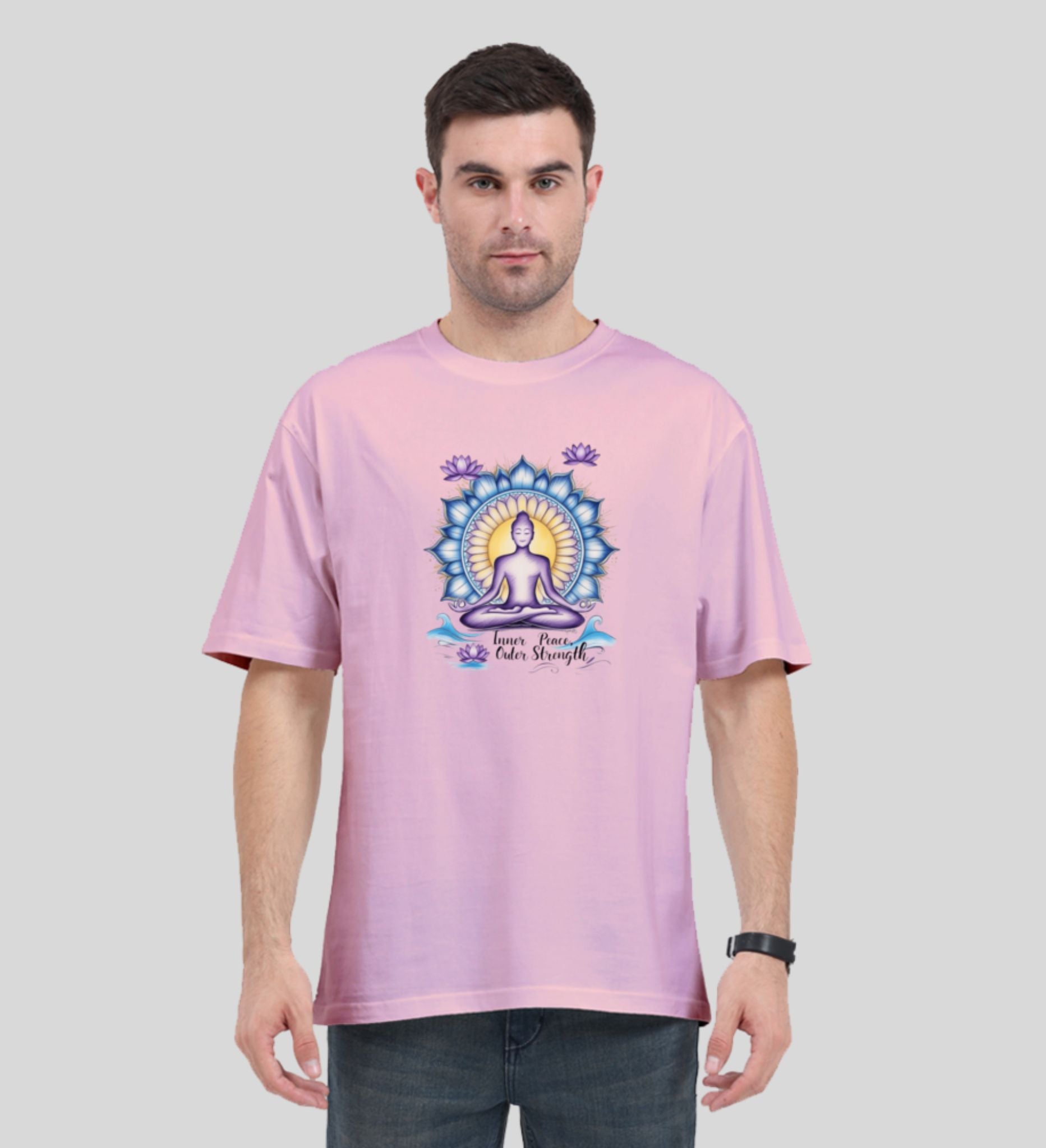 INNER PEACE OVERSIZED TEE – MEDITATION STREETWEAR DROP BY POPDROP