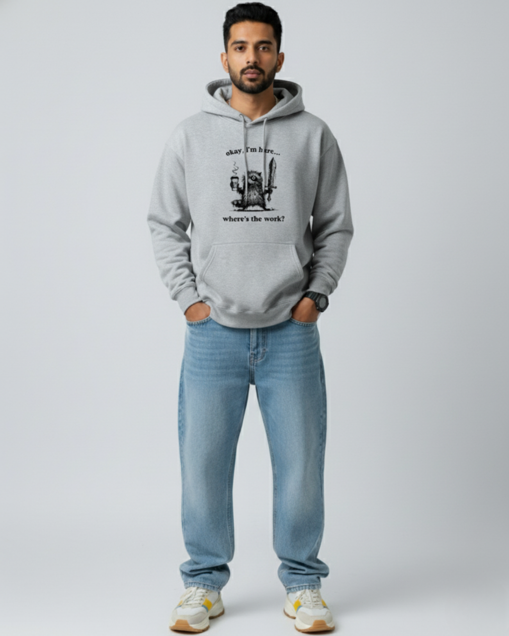 Where’s The Work Hoodie – Lazy Mood Meets Street Grind