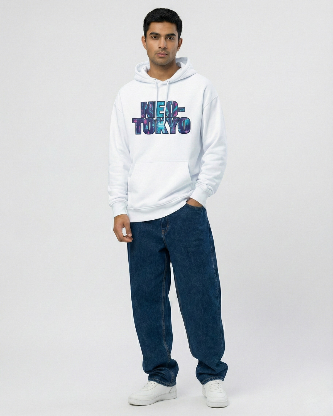 Neo Tokyo: The Last Ronin Hoodie | Premium 400 GSM Oversized | PopDrop Cyber-Samurai Edition