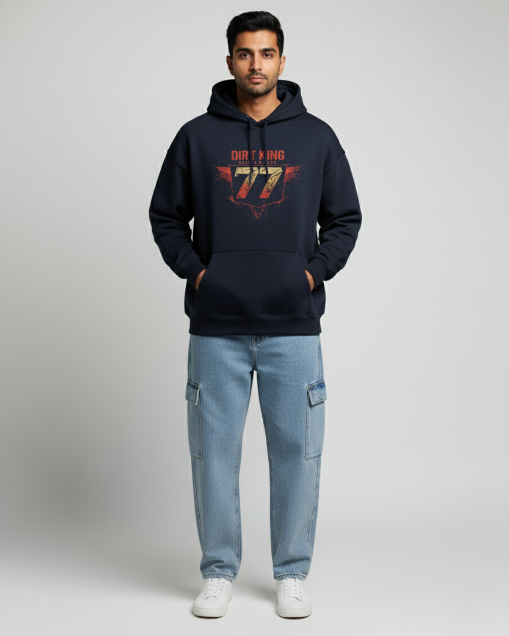 DIRT KING • Mud Freak Oversized Moto Hoodie | Premium 400 GSM • Unisex Rider Edition