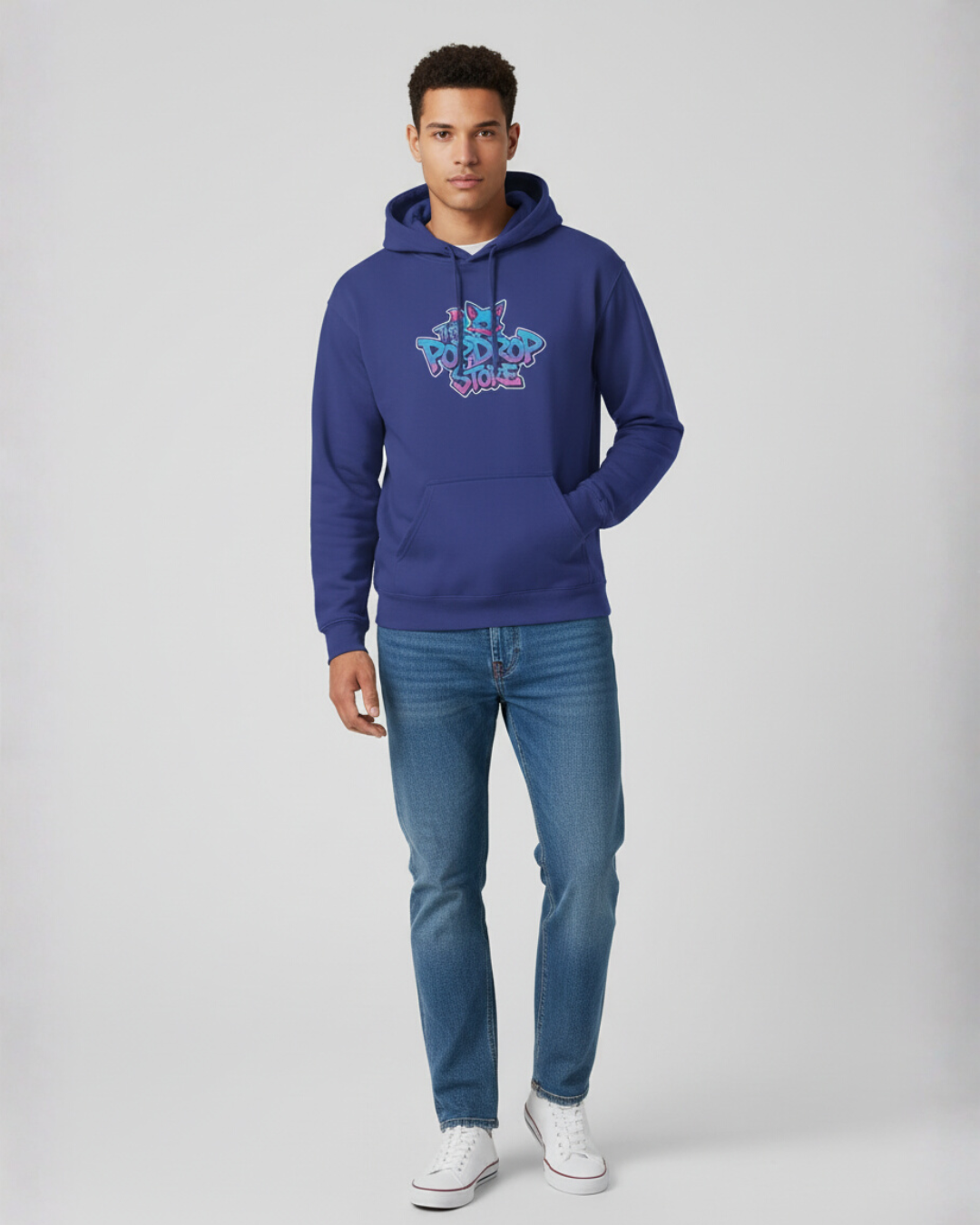 PopDrop Mascot Logo Hoodie | Street Pop Aesthetic | PopDrop Originals