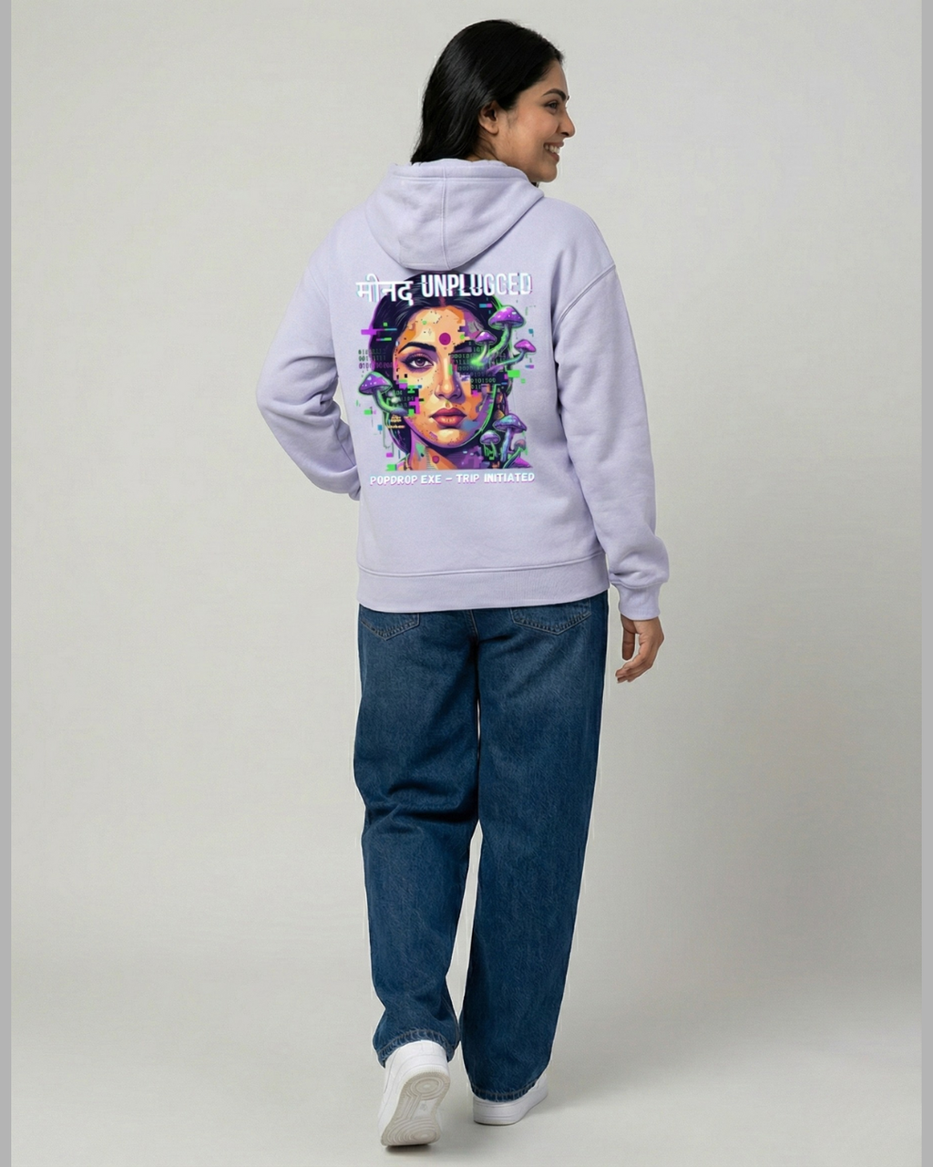 Mind Unplugged – Oversized 400 GSM Hoodie | PopDrop.exe – Trip Initiated
