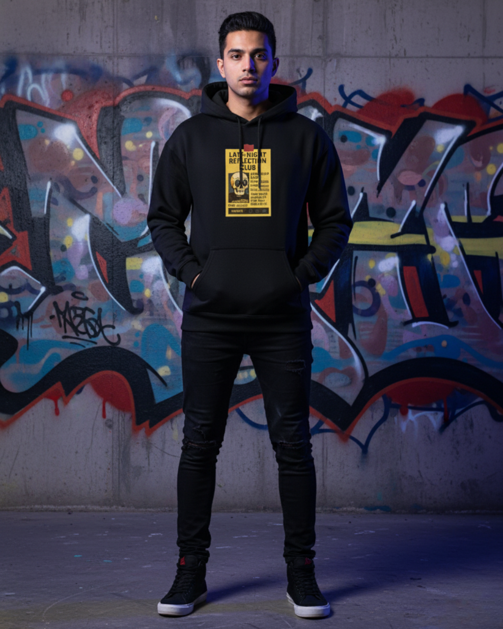 Late Night Reflection Club Hoodie | Aesthetic Chaoswear Hoodie
