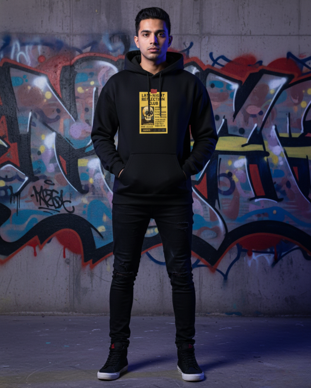 Late Night Reflection Club Hoodie | Aesthetic Chaoswear Hoodie