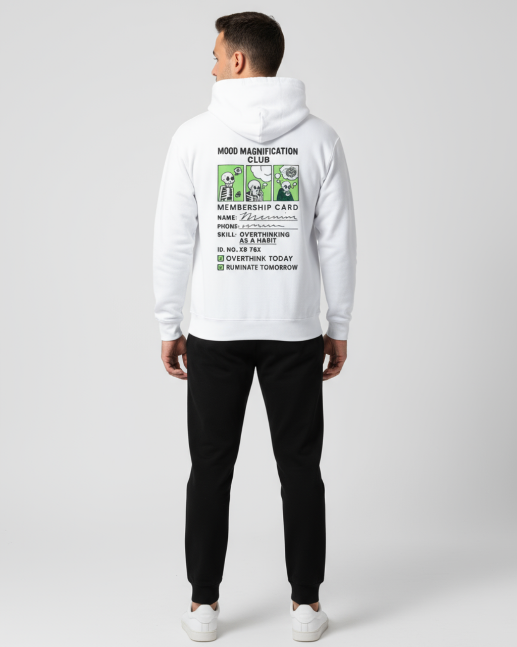 Mood Magnification Club Hoodie | Premium 300 GSM Regular Fit | PopDrop Overthinker Edition