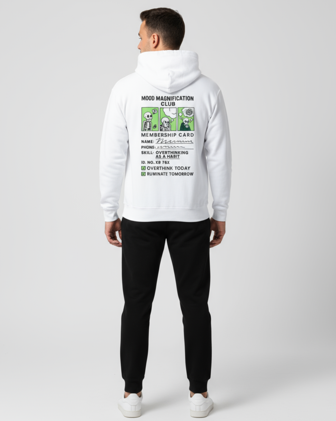 Mood Magnification Club Hoodie | Premium 300 GSM Regular Fit | PopDrop Overthinker Edition