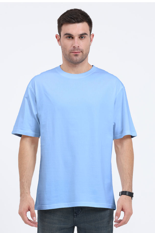 BABY BLUE CLASSIC OVERSIZED TEE – HEAVYWEIGHT POPDROP BASIC