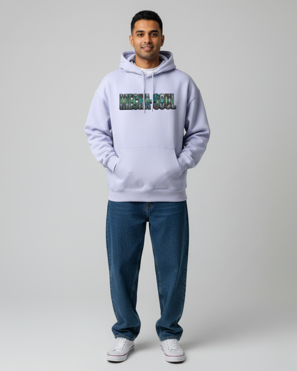 MECHA-SOUL Oversized Hoodie | 400 GSM Premium Cotton Fleece Hoodie