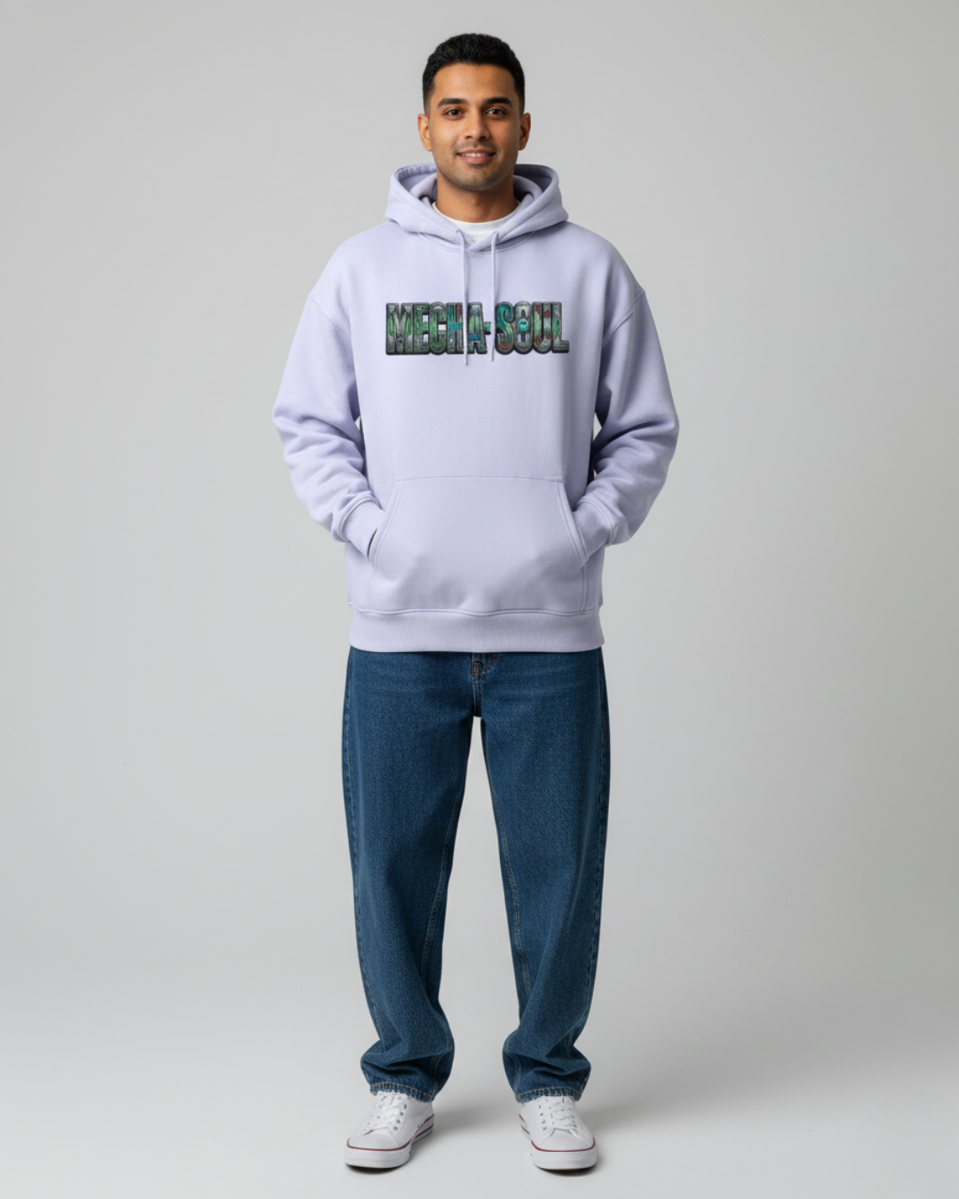 MECHA-SOUL Oversized Hoodie | 400 GSM Premium Cotton Fleece Hoodie