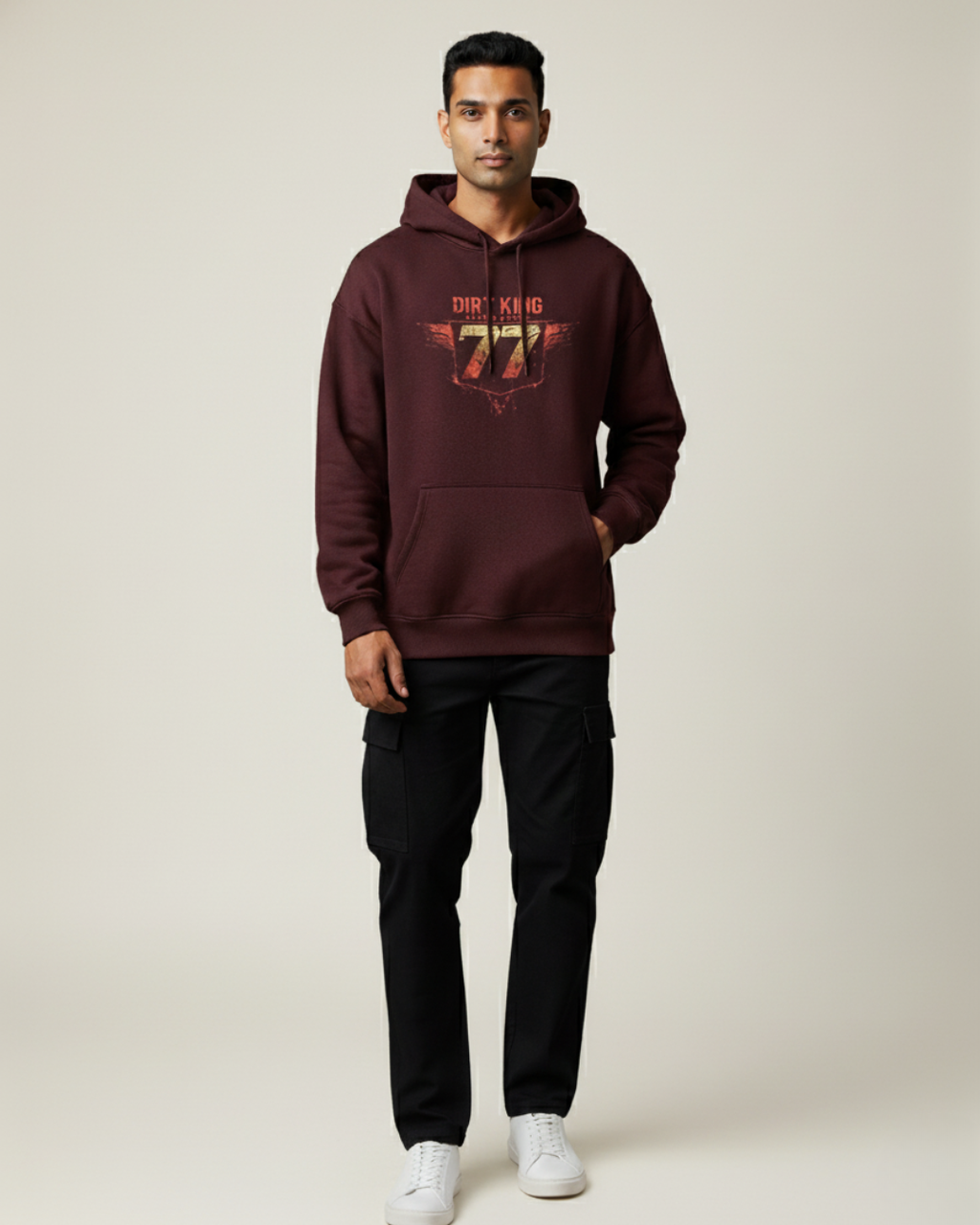 DIRT KING • Mud Freak Oversized Moto Hoodie | Premium 400 GSM • Unisex Rider Edition