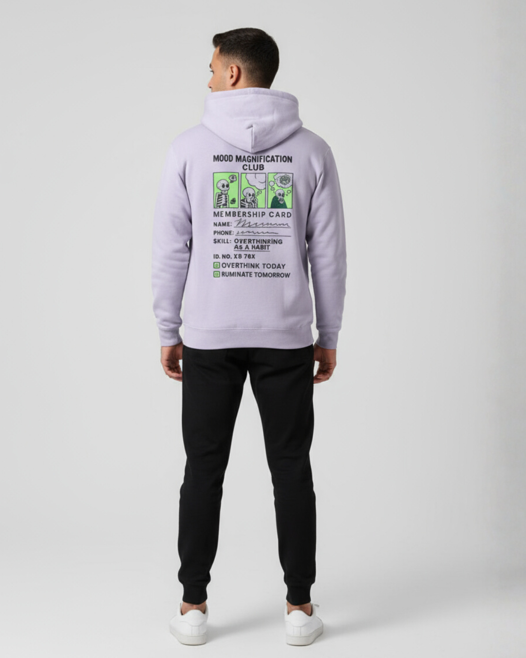 Mood Magnification Club Hoodie | Premium 300 GSM Regular Fit | PopDrop Overthinker Edition