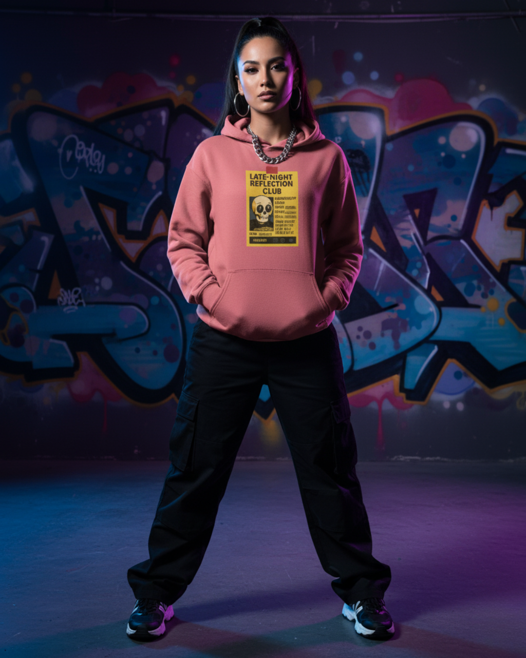 Late Night Reflection Club Hoodie | Aesthetic Chaoswear Hoodie