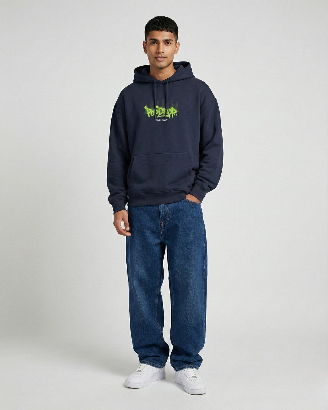 Trippy Outside | Dead Inside Hoodie – PopDrop Originals (400 GSM | Oversized Premium)