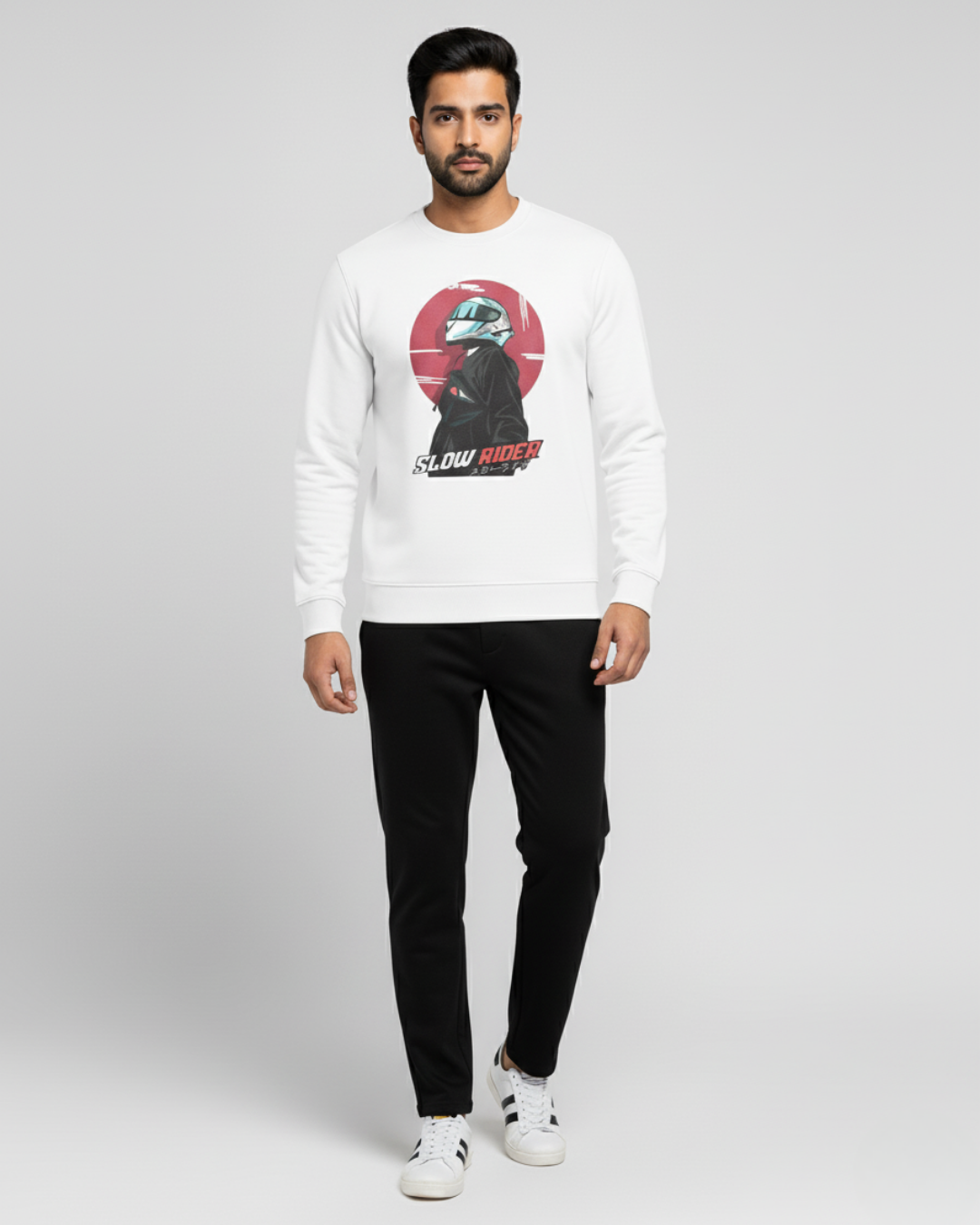 Slow Rider • Comic Moto Sweatshirt | 300 GSM Unisex Anime Edition