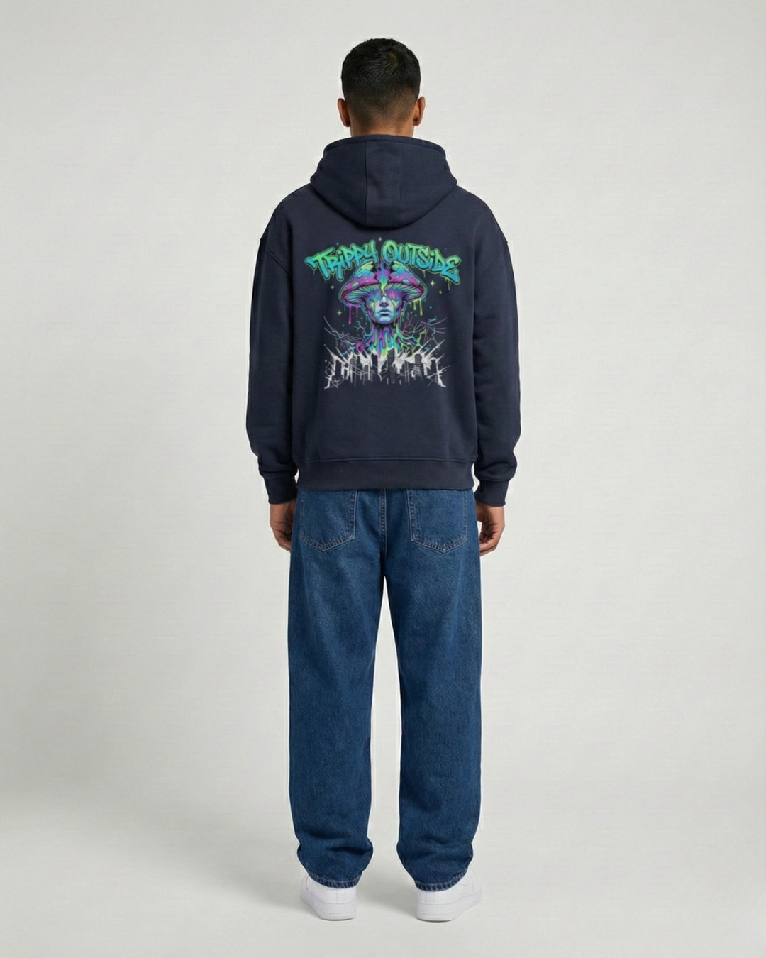 Trippy Outside | Dead Inside Hoodie – PopDrop Originals (400 GSM | Oversized Premium)