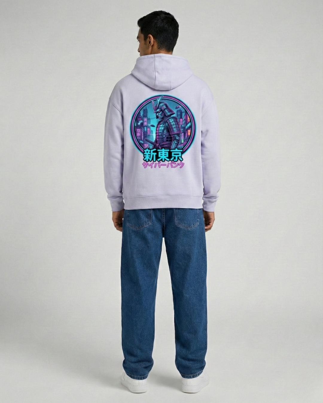 Neo Tokyo: The Last Ronin Hoodie | Premium 400 GSM Oversized | PopDrop Cyber-Samurai Edition