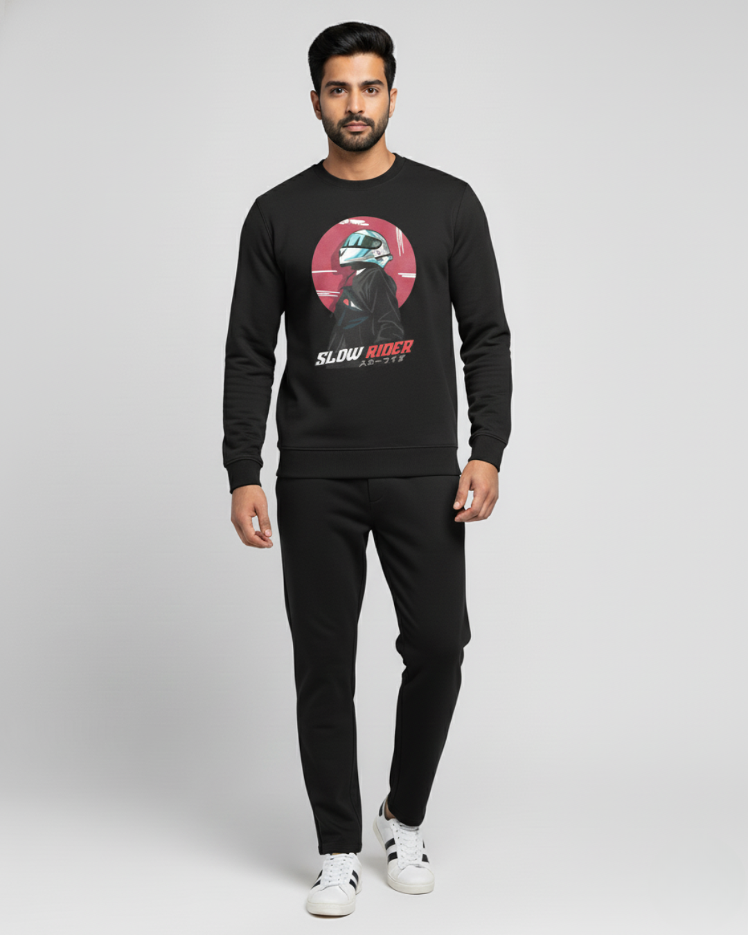 Slow Rider • Comic Moto Sweatshirt | 300 GSM Unisex Anime Edition