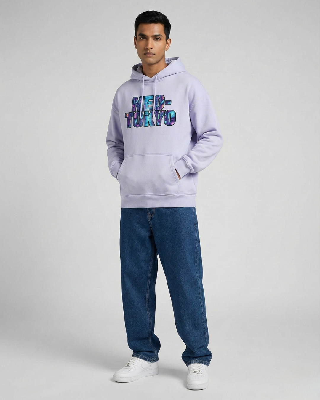 Neo Tokyo: The Last Ronin Hoodie | Premium 400 GSM Oversized | PopDrop Cyber-Samurai Edition