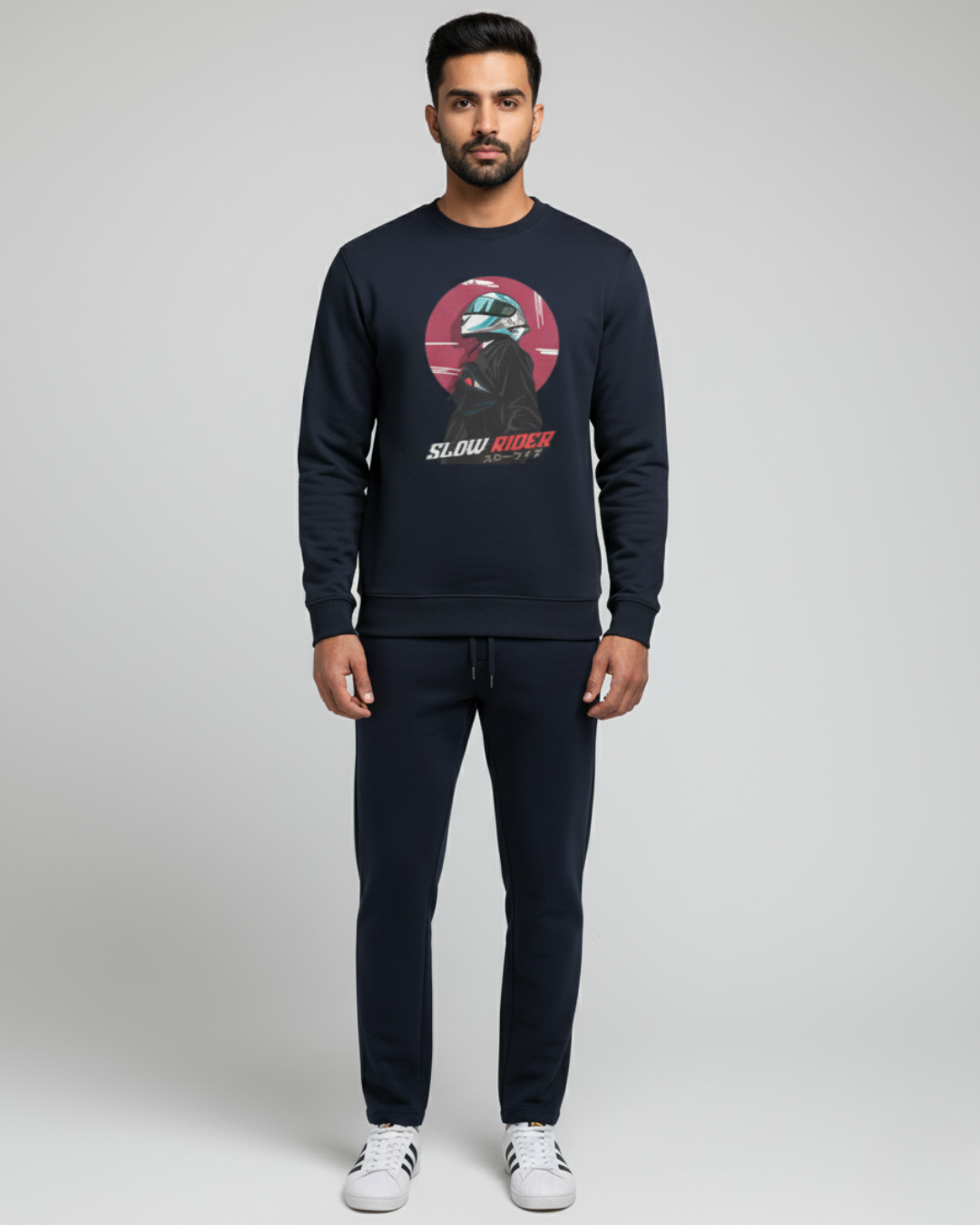 Slow Rider • Comic Moto Sweatshirt | 300 GSM Unisex Anime Edition