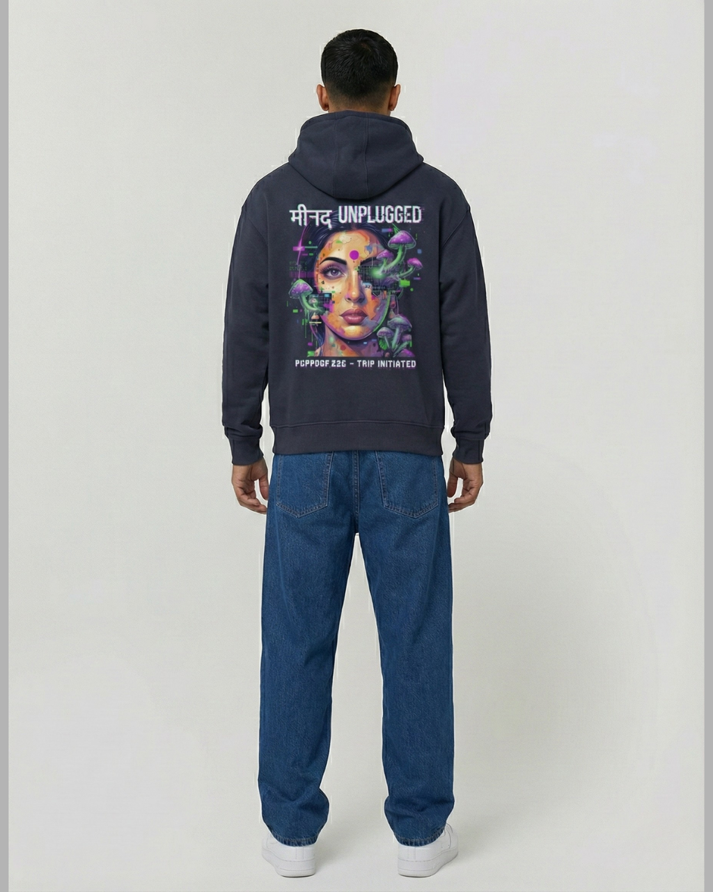 Mind Unplugged – Oversized 400 GSM Hoodie | PopDrop.exe – Trip Initiated