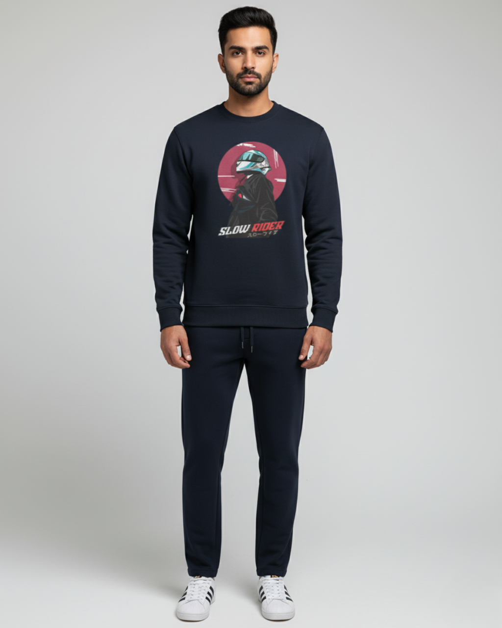 Slow Rider • Comic Moto Sweatshirt | 300 GSM Unisex Anime Edition