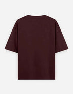 Heavy Basic Solids: Maroon Unisex Oversized Classic T-Shirt – 240 GSM Heavyweight Cotton