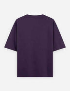 Heavy Basic Solids: Purple Unisex Oversized Classic T-Shirt – 240 GSM Heavyweight Cotton