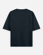 Heavy Basic Solids: Navy Blue Unisex Oversized Classic T-Shirt – 240 GSM Heavyweight Cotton