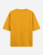 Heavy Basic Solids: Golden Yellow Unisex Oversized Classic T-Shirt – 240 GSM Heavyweight Cotton