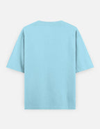 Heavy Basic Solids: Baby Blue Unisex Oversized Tee - The PopDrop Store